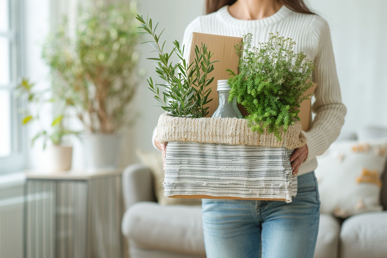 Service innovant de déménagement sans carton à Le Mans, illustrant une méthode écolo d'emménagement